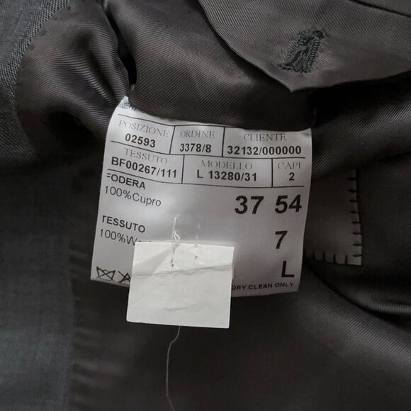Canali Blazer Jacket Mens Size EU 54L US 44L Sports Coat Wool Constructured Gray - Picture 6 of 9